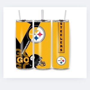 Pittsburgh Steelers Tumbler with Straw